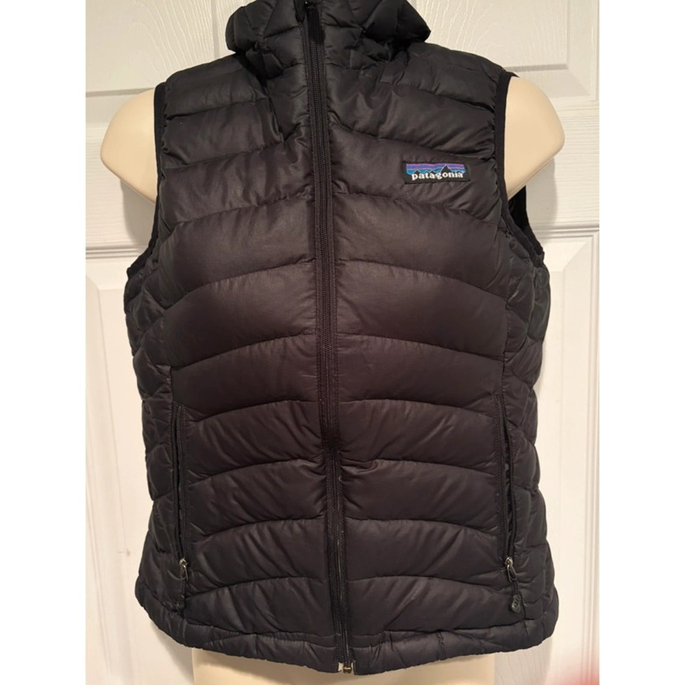 Patagonia Down Sweater Vest Womens XS Black Puffer Lightweight 84627FA12